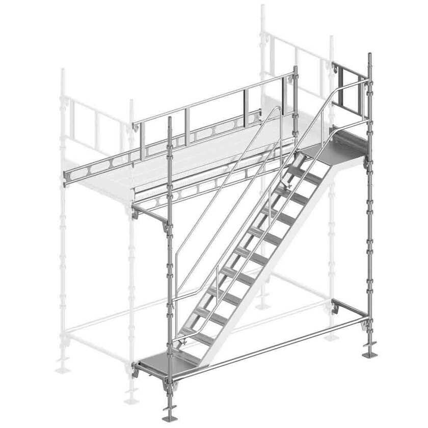 Universal stillas trapp bunn 3x2m stål/ALU