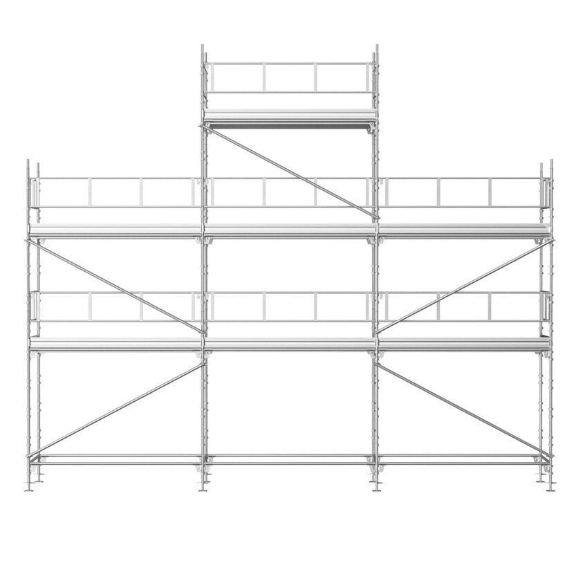 Universal stillas 9x6/8m ALU