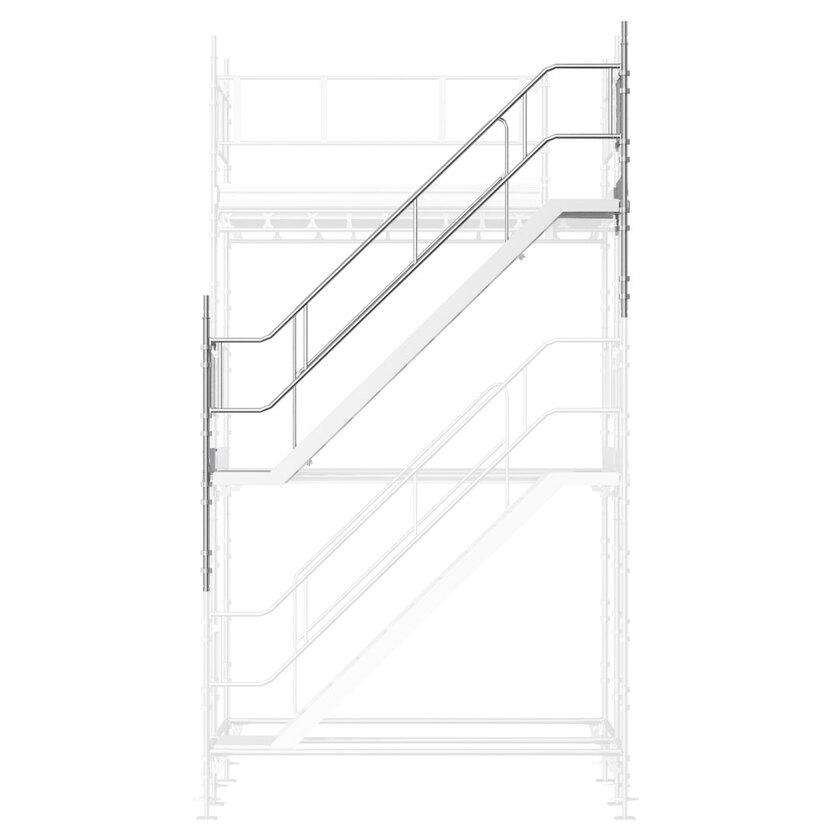 Universal trapp påbygning 3x2m stål/ALU