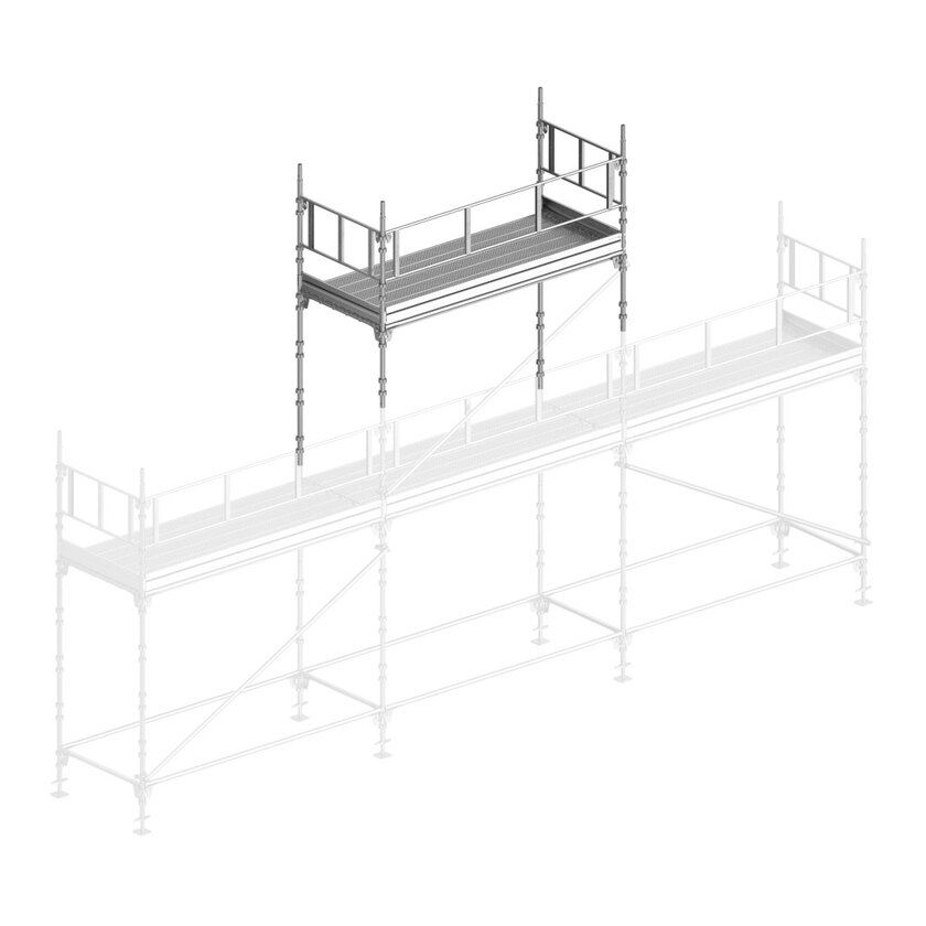 Universal tilleggspakke 3x2m stål (2 gavl) 