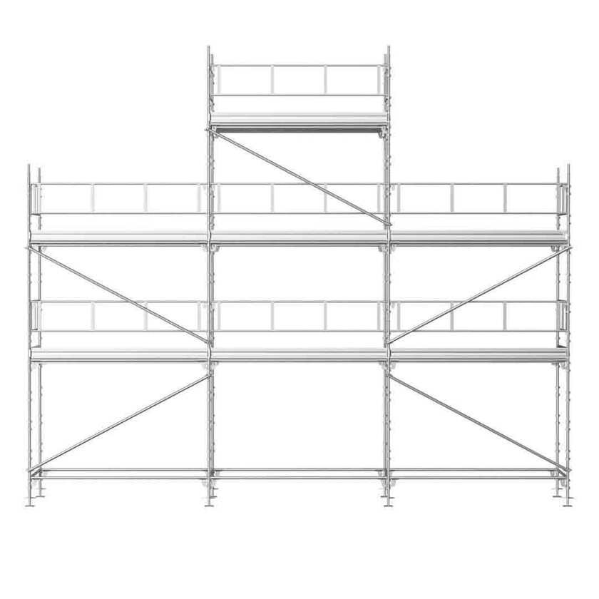 Universal stillas 9x6/8m ALU