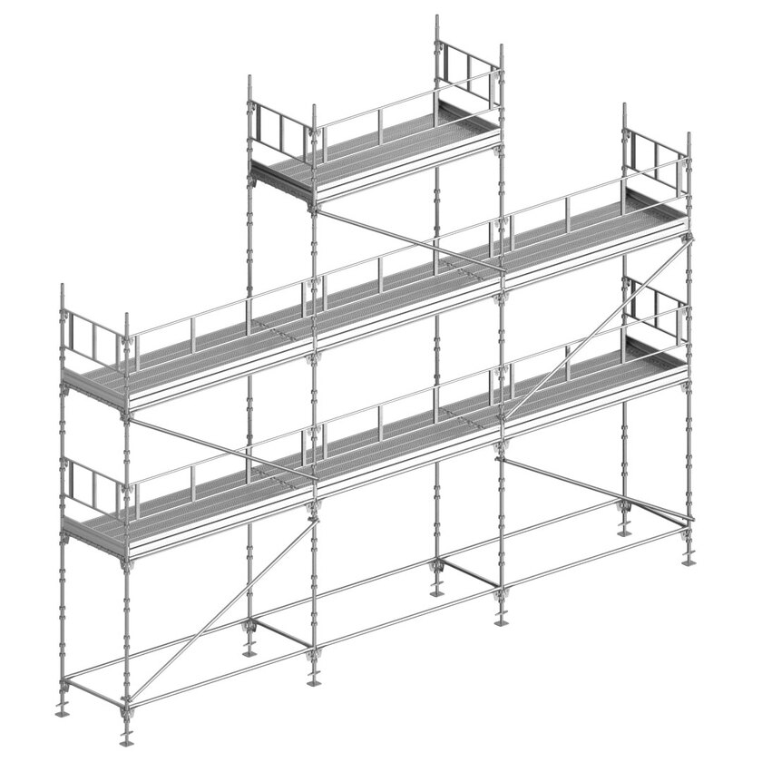 Universal stillas 9x6/8m ALU