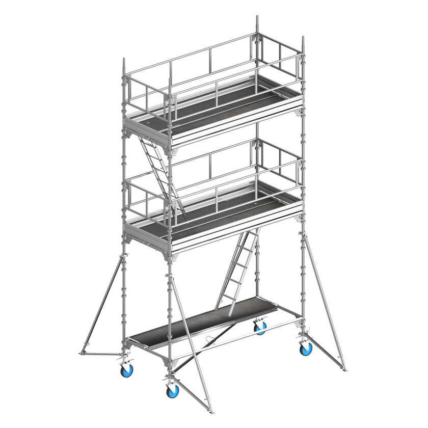 Rullestillas 3x1,25x4,7m ALU