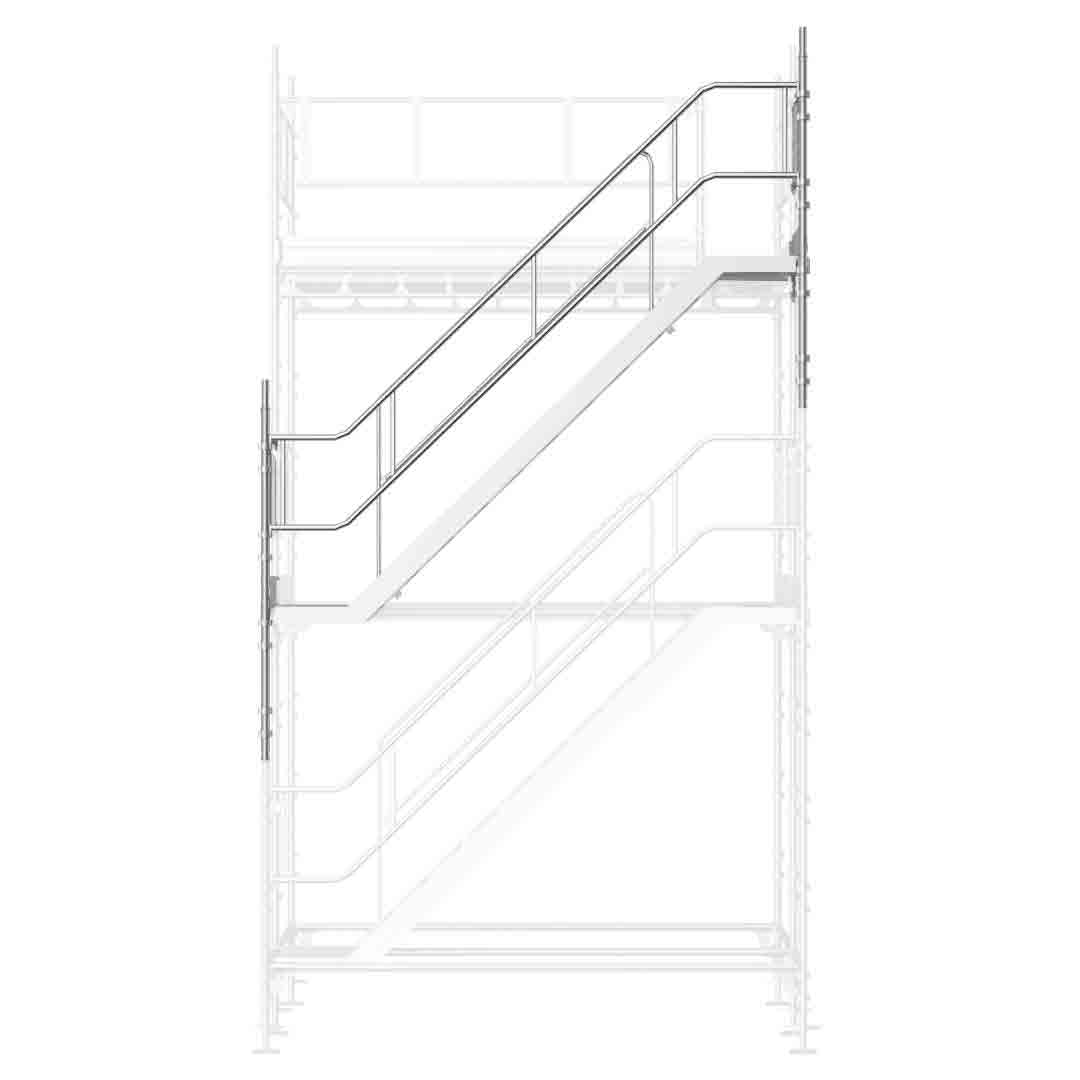 Universal trapp påbygning 3x2m stål/ALU