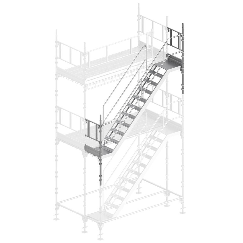 Universal trapp påbygning 3x2m stål/ALU