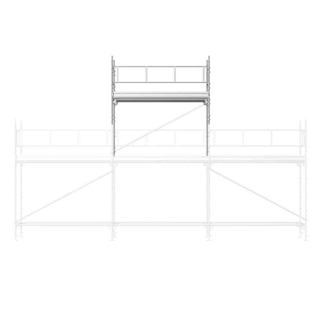 Universal tilleggspakke 3x2m stål (2 gavl) 