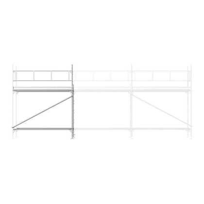 Universal stillas tilleggspakke bunn 3x4m stål