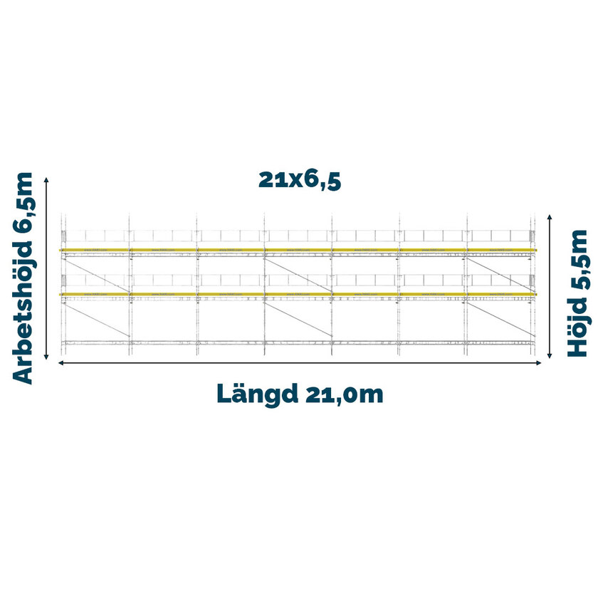 Universal stillas 1250 ALU